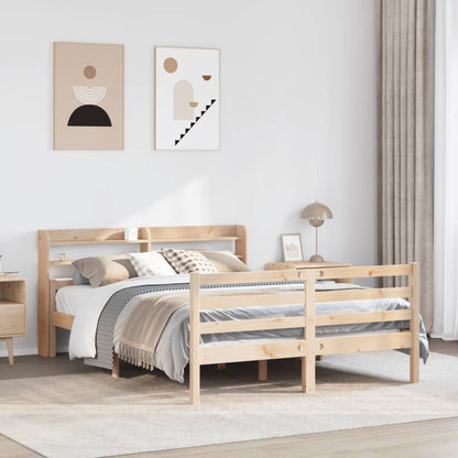 Giroletto con Testiera 140x190 cm in Legno Massello di Pino