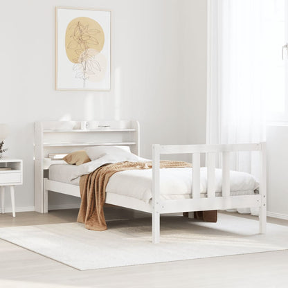 Giroletto con Testiera senza Materasso Bianco 90x200 cm