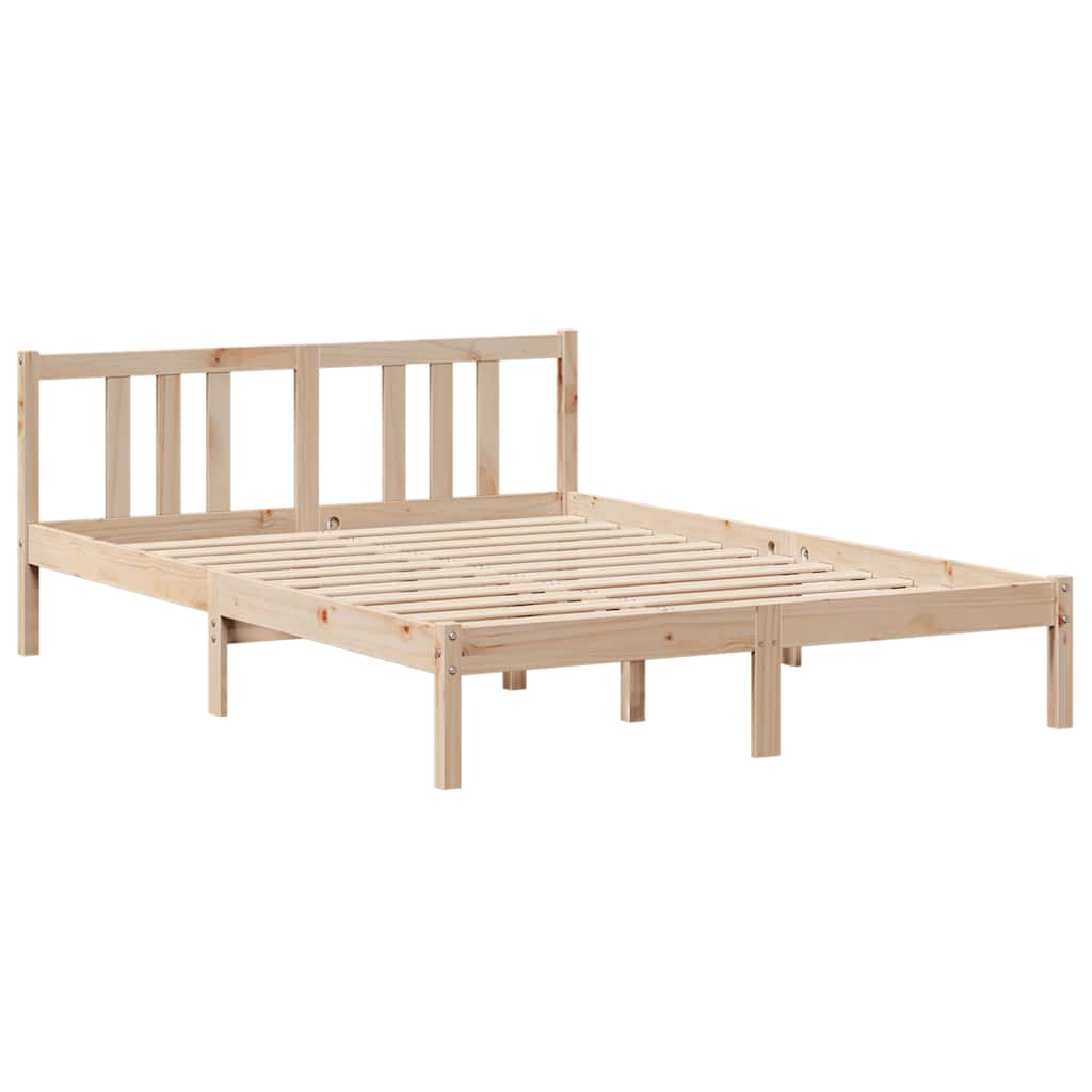 Giroletto con Testiera 120x200 cm in Legno Massello di Pino