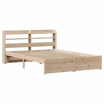 Giroletto con Testiera 140x190 cm in Legno Massello di Pino