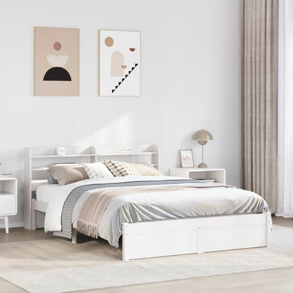 Giroletto con Testiera senza Materasso Bianco 140x190 cm