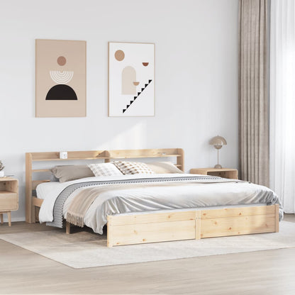 Giroletto con Testiera 180x200 cm Massello Pino