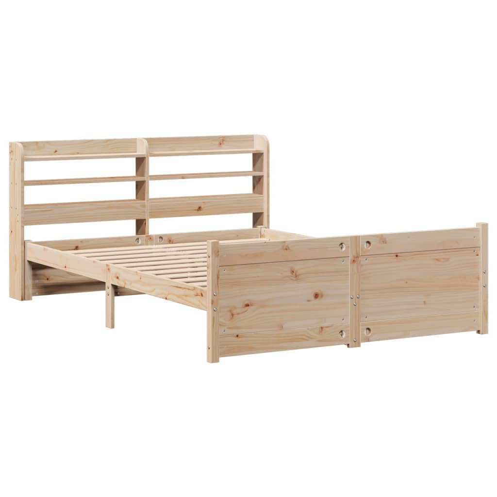 Giroletto con Testiera 135x190 cm in Legno Massello di Pino