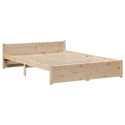 Giroletto con Testiera 135x190 cm in Legno Massello di Pino
