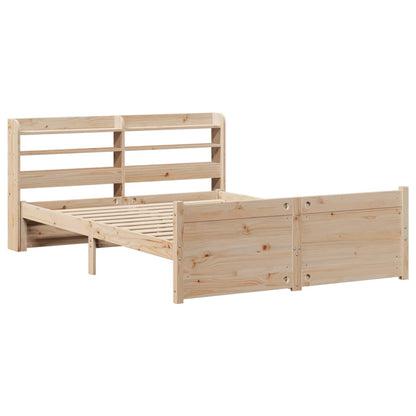 Giroletto con Testiera 150x200 cm in Legno Massello di Pino