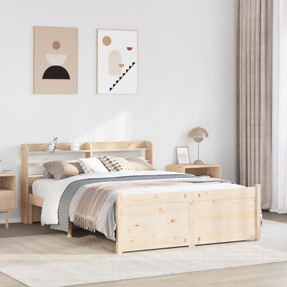 Giroletto con Testiera 160x200 cm in Legno Massello di Pino