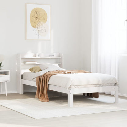 Giroletto con Testiera senza Materasso Bianco 90x190 cm