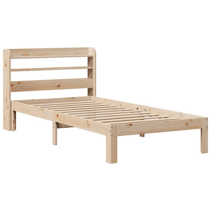 Giroletto con Testiera 100x200 cm Legno Massello di Pino