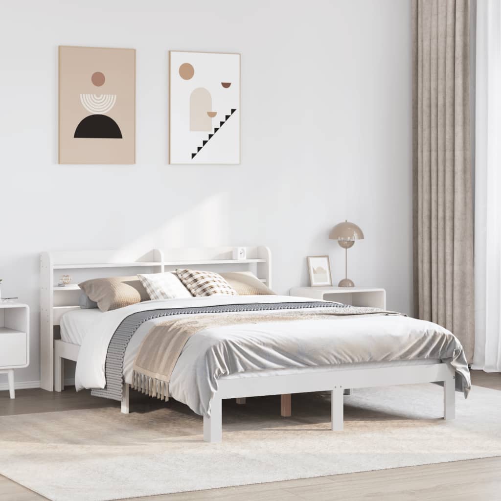 Giroletto con Testiera senza Materasso Bianco 120x200 cm
