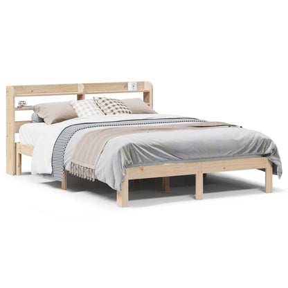 Giroletto con Testiera 150x200 cm in Legno Massello di Pino