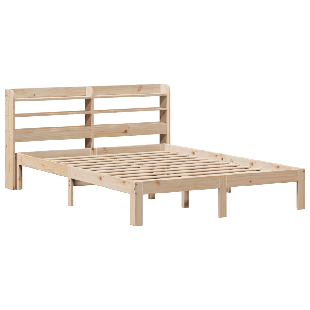 Giroletto con Testiera 150x200 cm in Legno Massello di Pino