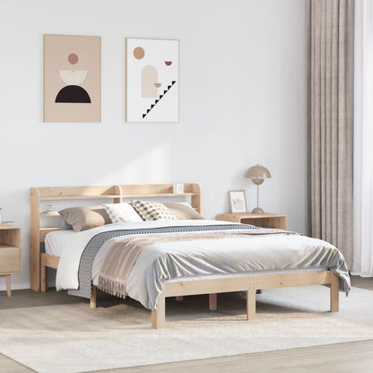 Giroletto con Testiera 150x200 cm in Legno Massello di Pino