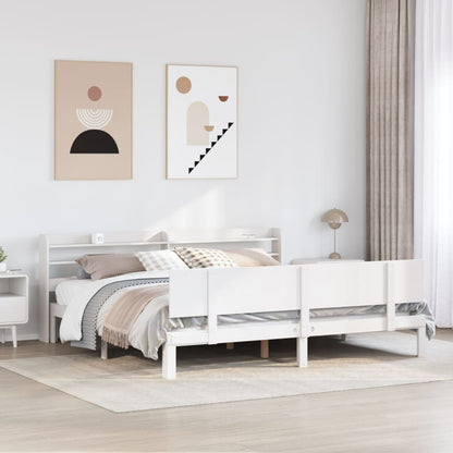 Giroletto con Testiera senza Materasso Bianco 180x200 cm
