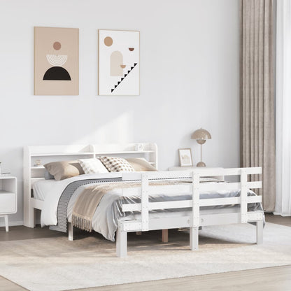 Giroletto con Testiera senza Materasso Bianco 140x190 cm
