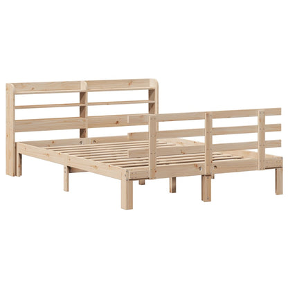 Giroletto con Testiera 120x200 cm in Legno Massello di Pino