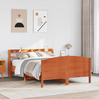 Letto senza Materasso Marrone Cera 120x190 cm in Legno di Pino