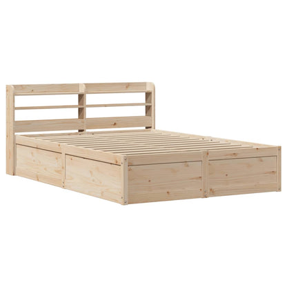 Giroletto con Testiera 150x200 cm in Legno Massello di Pino