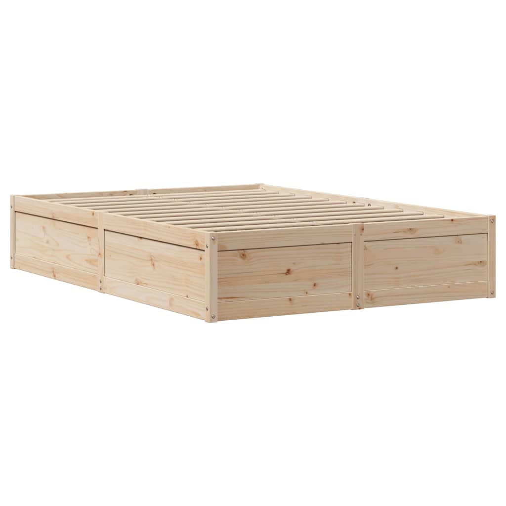 Giroletto con Testiera 150x200 cm in Legno Massello di Pino