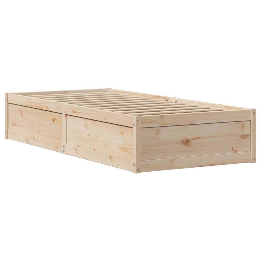 Giroletto con Testiera 100x200 cm Legno Massello di Pino