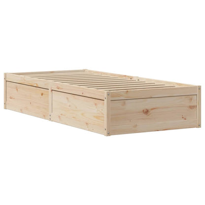 Giroletto con Testiera 100x200 cm Legno Massello di Pino