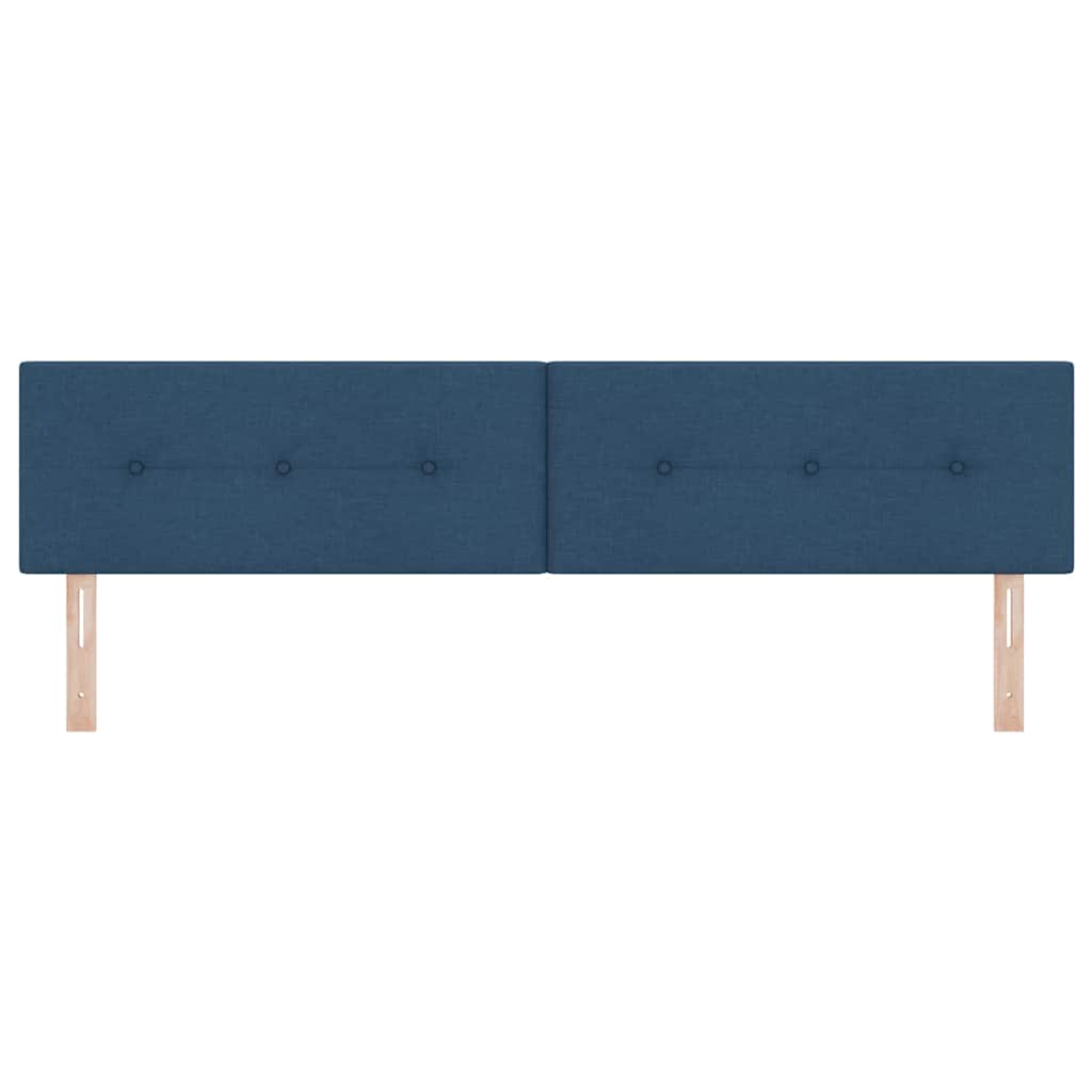 Testiera LED con strisce LED con testiera Blu 200 cm Tessuto