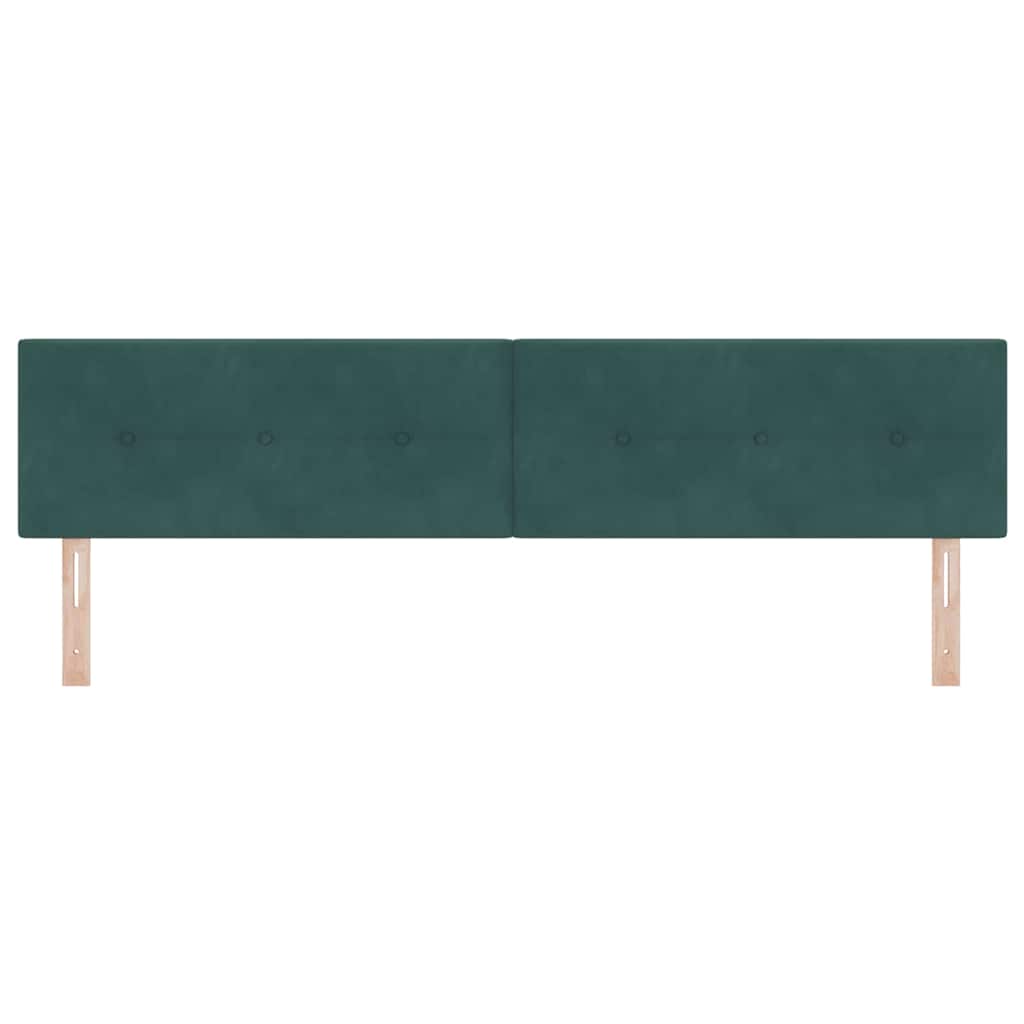 Testiera LED con strisce LED Verde 200 cm Velluto