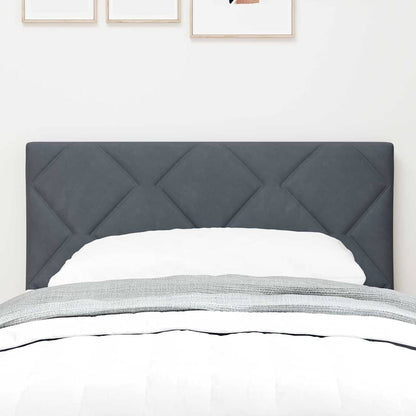 Testiera LED Grigio scuro 80 cm Velluto