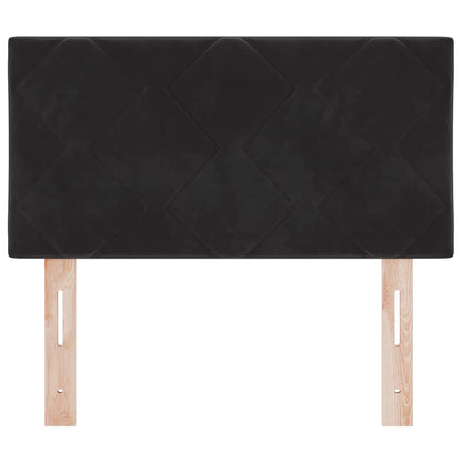 Testiera LED Nero 80 cm Velluto