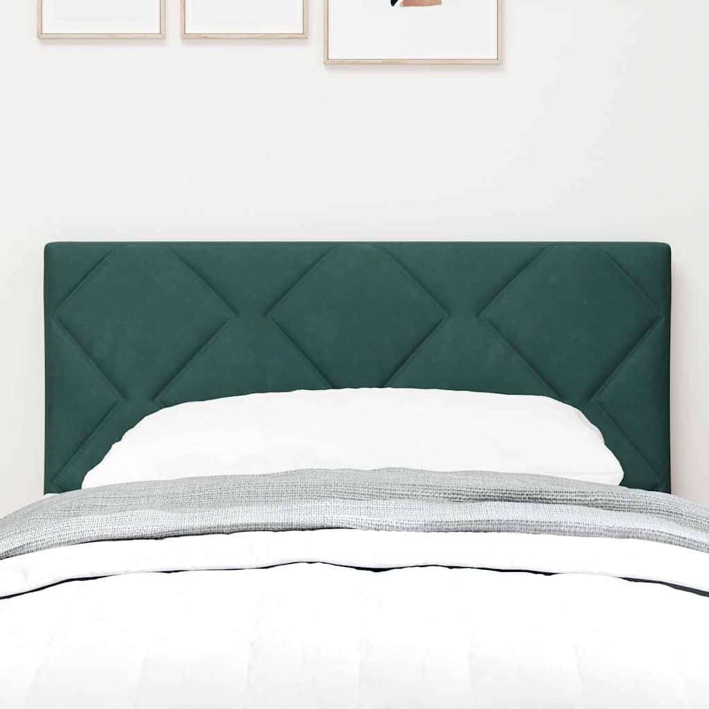 Testiera LED Verde Scuro 80 cm Velluto