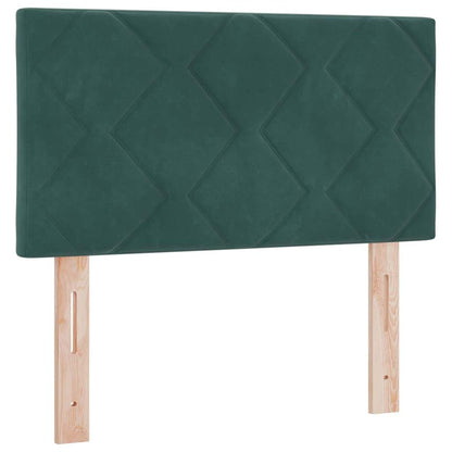 Testiera LED Verde Scuro 80 cm Velluto