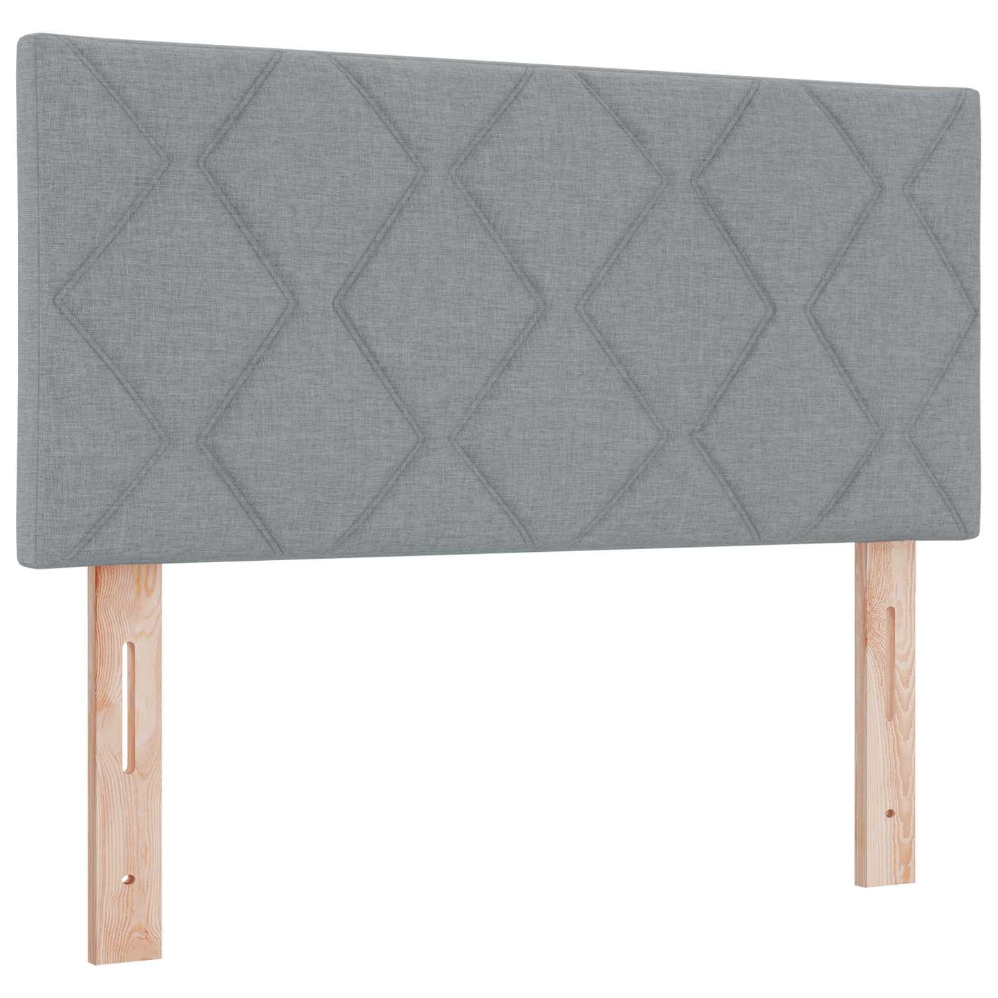 Testiera LED Grigio chiaro 90 cm Tessuto