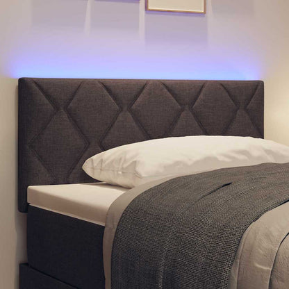 Testiera LED Marrone 90 cm Tessuto