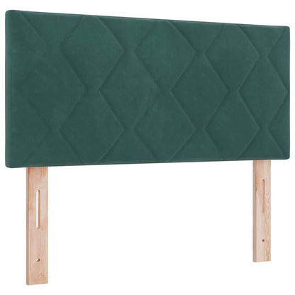 Testiera LED Verde Scuro 90 cm Velluto
