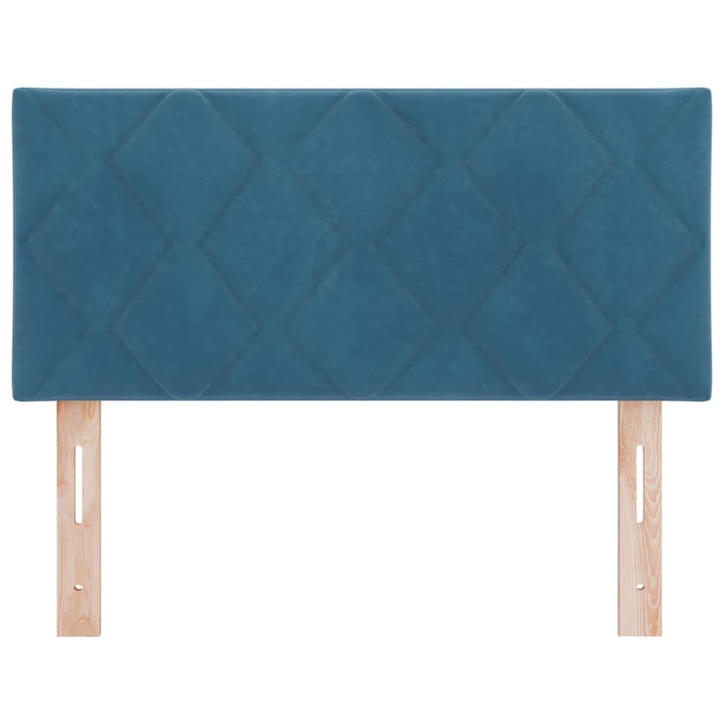 Testiera LED Blu Scuro 90 cm Velluto