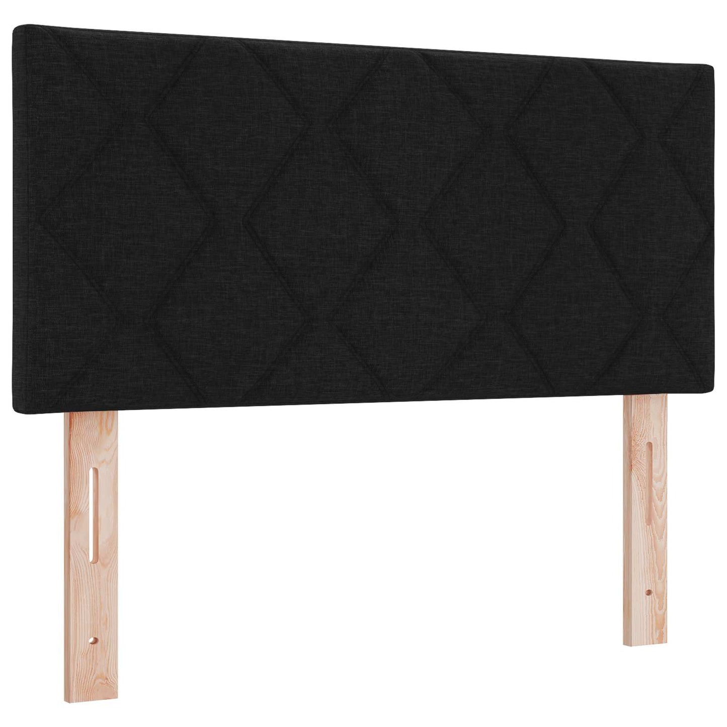Testiera LED Nero 100 cm Tessuto