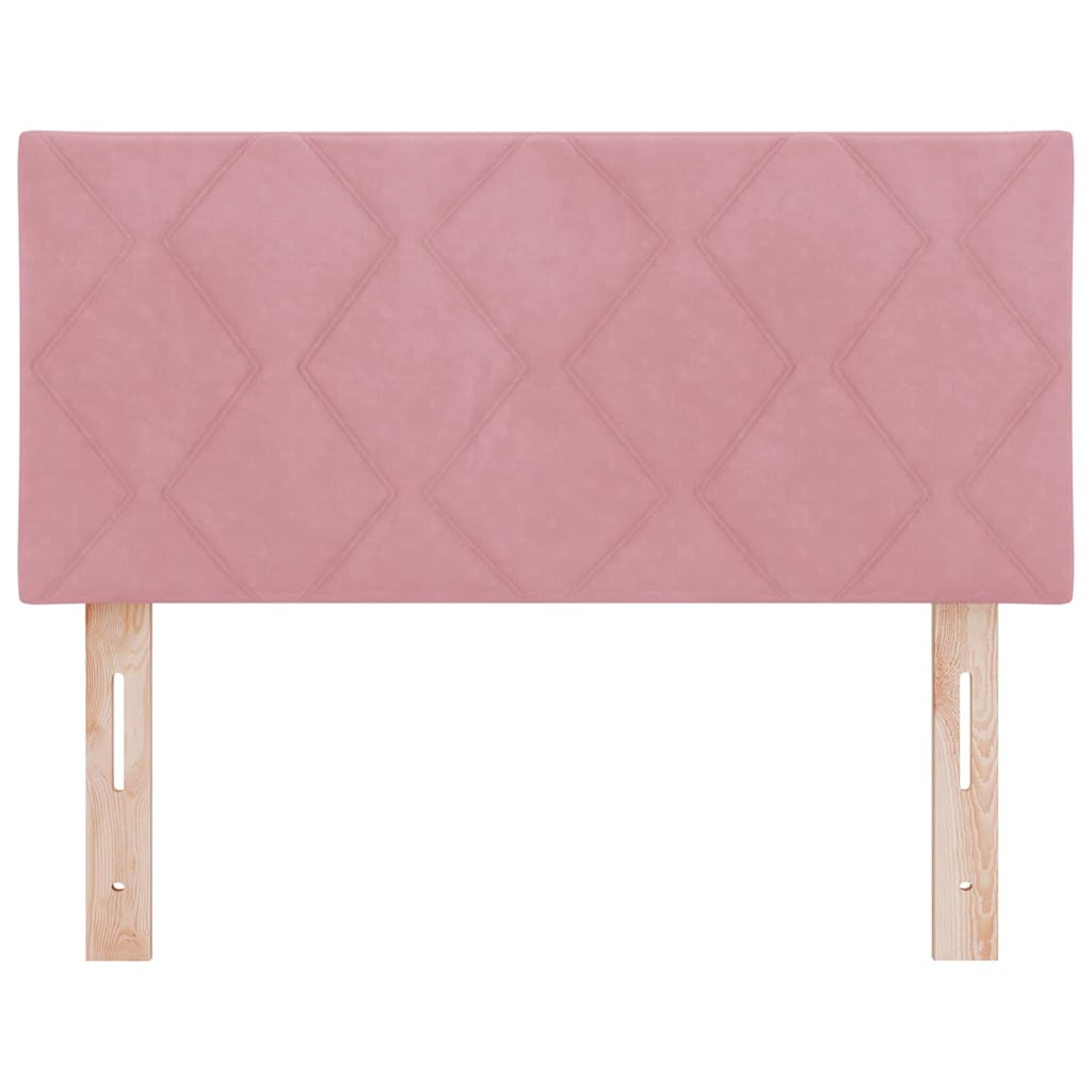 Testiera LED Rosa 100 cm Velluto