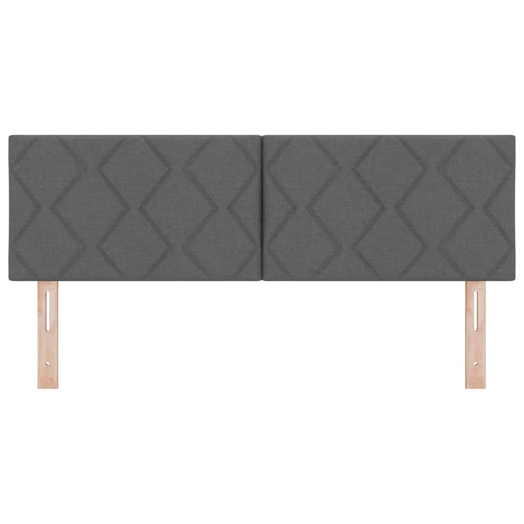 Testiera Grigio 144 cm Tessuto