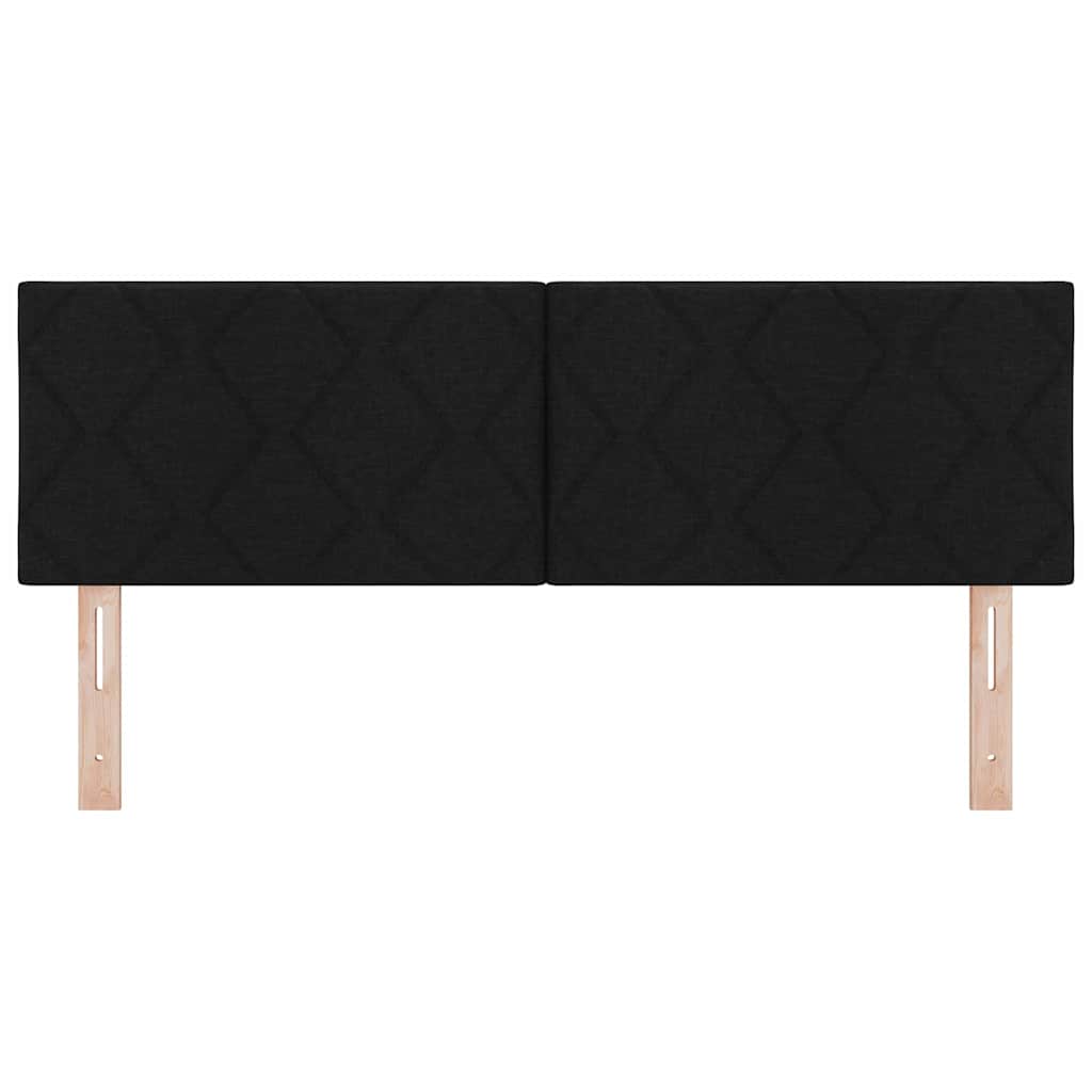Testiera LED Nero 160 cm Tessuto