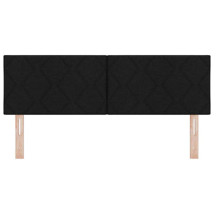 Testiera LED Nero 160 cm Tessuto