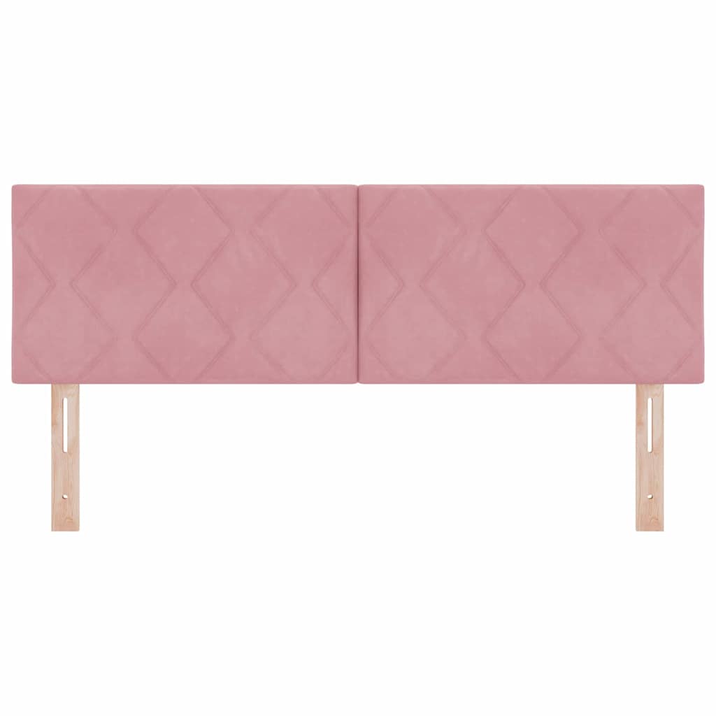 Testiera LED Rosa 160 cm Velluto