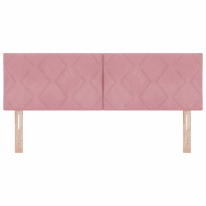 Testiera LED Rosa 160 cm Velluto