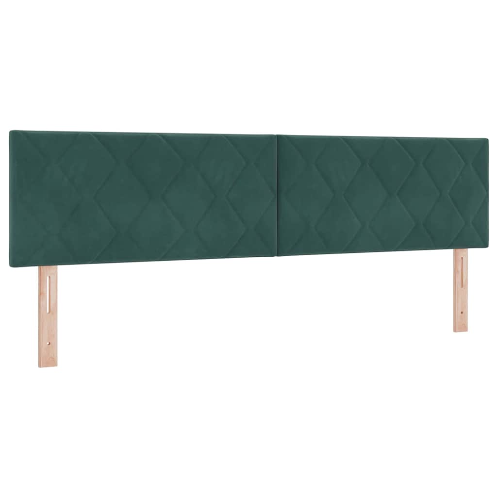 Testiera LED Verde Scuro 180 cm Velluto