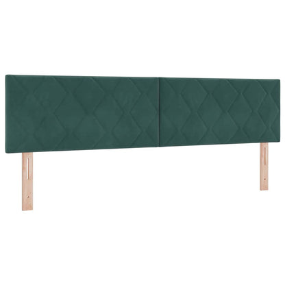 Testiera LED Verde Scuro 180 cm Velluto