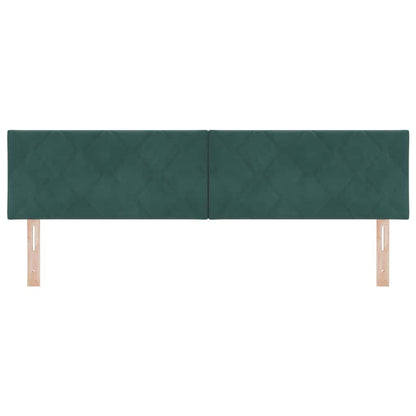 Testiera LED Verde Scuro 180 cm Velluto