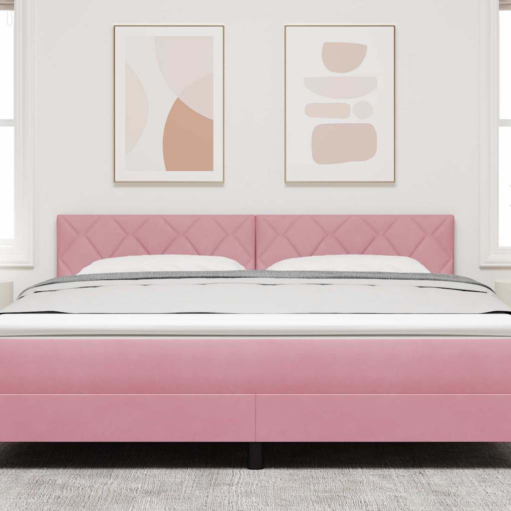 Testiera LED Rosa 180 cm Velluto