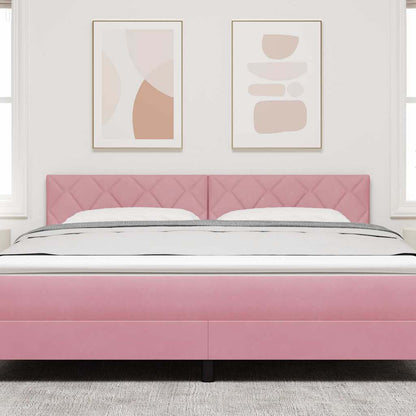 Testiera LED Rosa 180 cm Velluto
