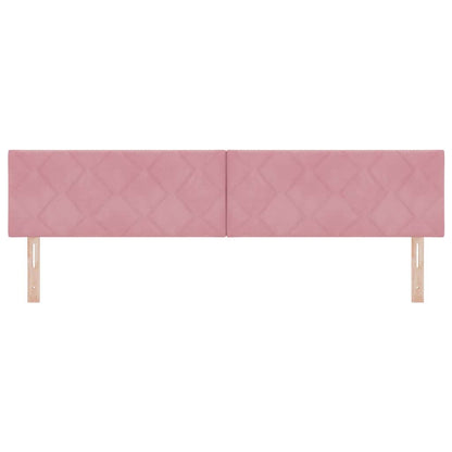 Testiera LED Rosa 200 cm Velluto