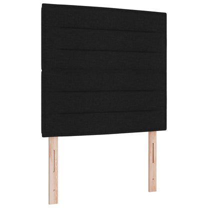 Testiera LED con strisce LED con testiera Nero 80 cm Tessuto