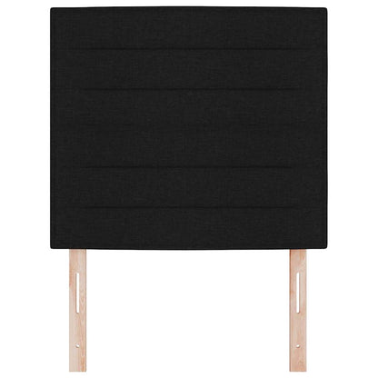 Testiera LED con strisce LED con testiera Nero 80 cm Tessuto