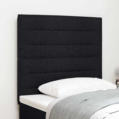 Testiera LED con strisce LED con testiera Nero 100 cm Tessuto